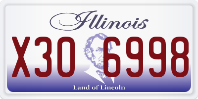 IL license plate X306998