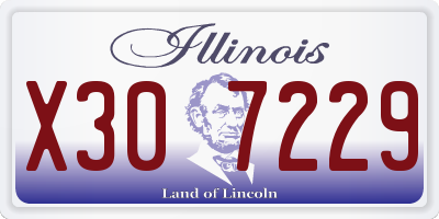 IL license plate X307229