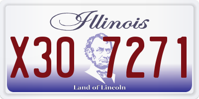 IL license plate X307271