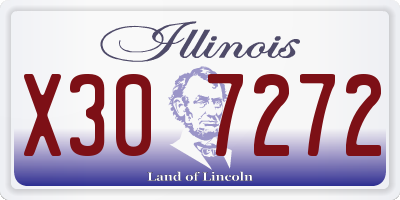 IL license plate X307272