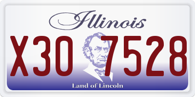 IL license plate X307528