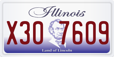 IL license plate X307609