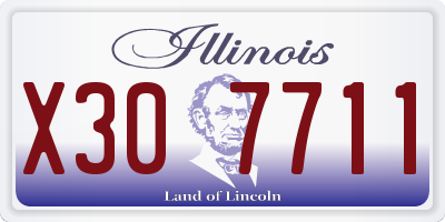 IL license plate X307711
