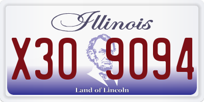 IL license plate X309094