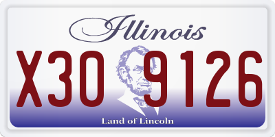 IL license plate X309126