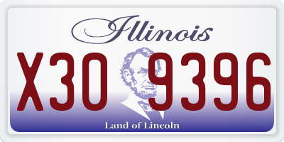 IL license plate X309396