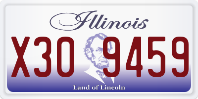 IL license plate X309459