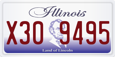 IL license plate X309495