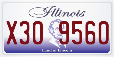IL license plate X309560