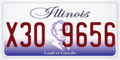 IL license plate X309656
