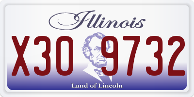 IL license plate X309732