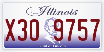 IL license plate X309757