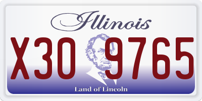 IL license plate X309765