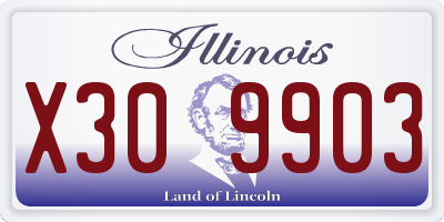 IL license plate X309903