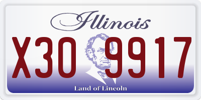 IL license plate X309917