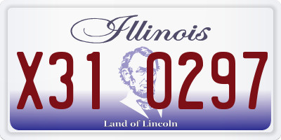 IL license plate X310297