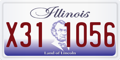 IL license plate X311056