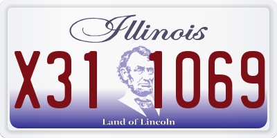 IL license plate X311069