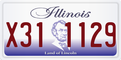 IL license plate X311129
