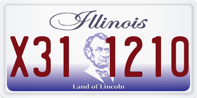 IL license plate X311210