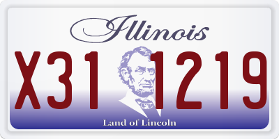 IL license plate X311219