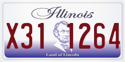 IL license plate X311264