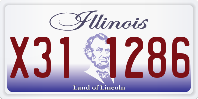IL license plate X311286