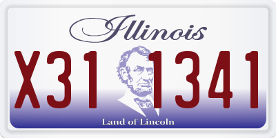IL license plate X311341
