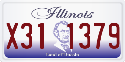 IL license plate X311379