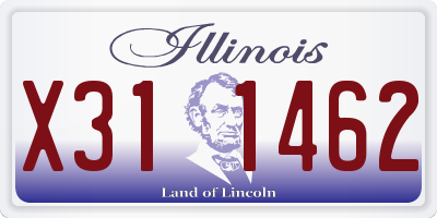 IL license plate X311462