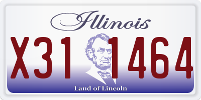 IL license plate X311464
