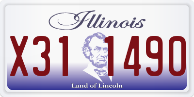 IL license plate X311490