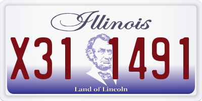 IL license plate X311491
