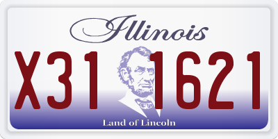 IL license plate X311621