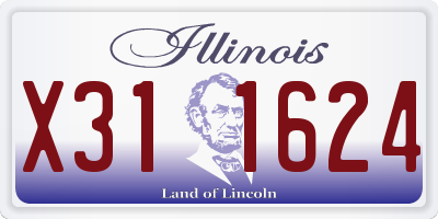IL license plate X311624