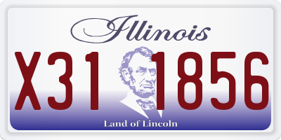 IL license plate X311856