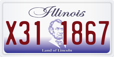 IL license plate X311867