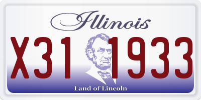 IL license plate X311933