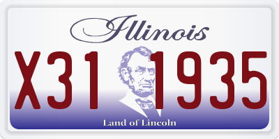 IL license plate X311935