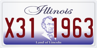 IL license plate X311963