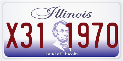 IL license plate X311970