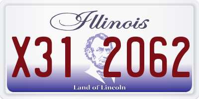 IL license plate X312062