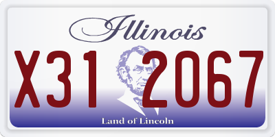 IL license plate X312067