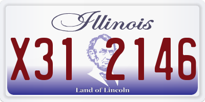 IL license plate X312146