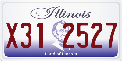IL license plate X312527