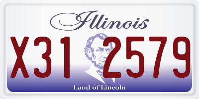 IL license plate X312579