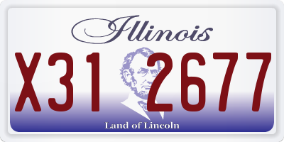 IL license plate X312677