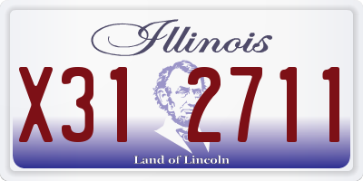 IL license plate X312711
