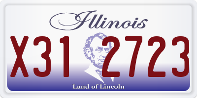 IL license plate X312723