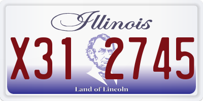 IL license plate X312745